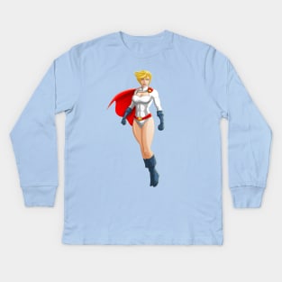 Power Girl Kids Long Sleeve T-Shirt